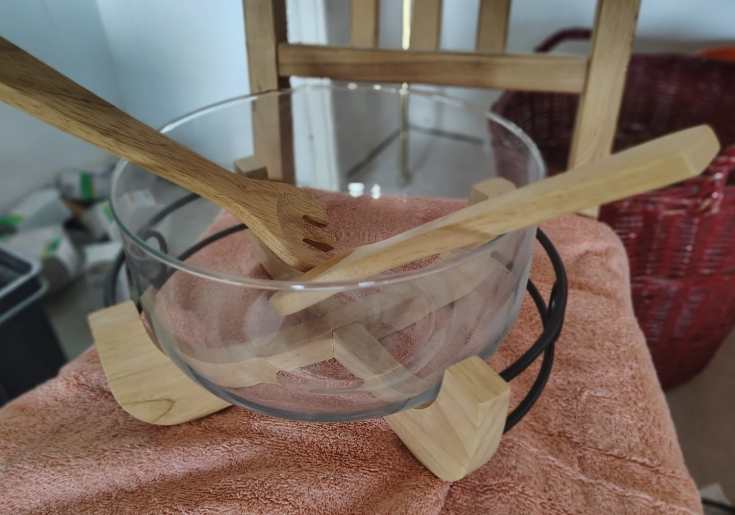 Wood & Iron 4 Pc Salad Set - photo 3