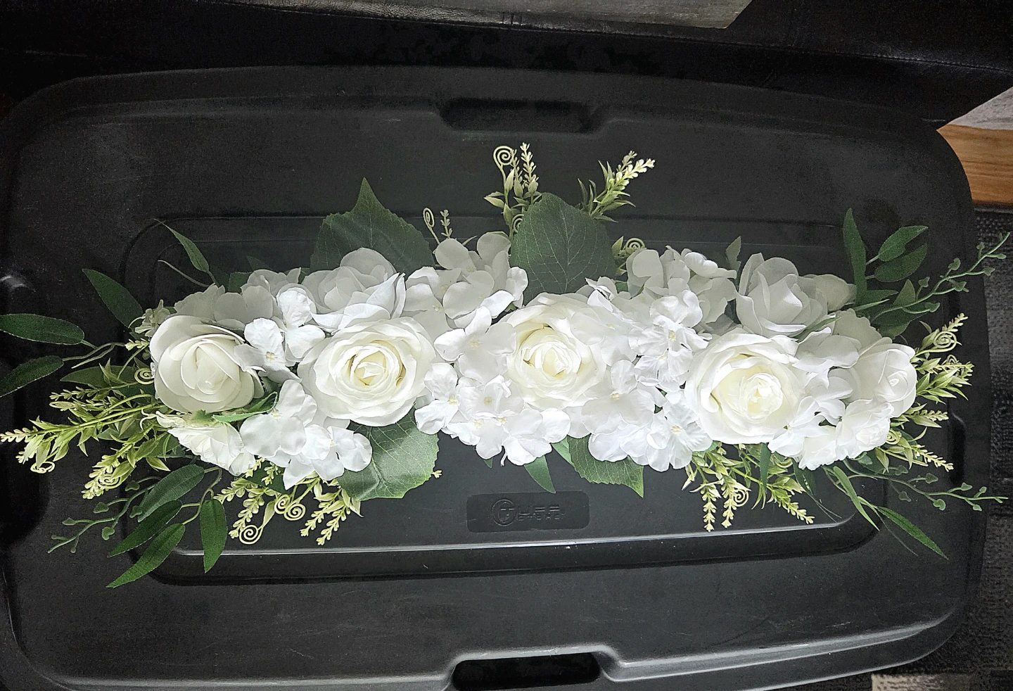 Artificial White Floral Arrangement-Large