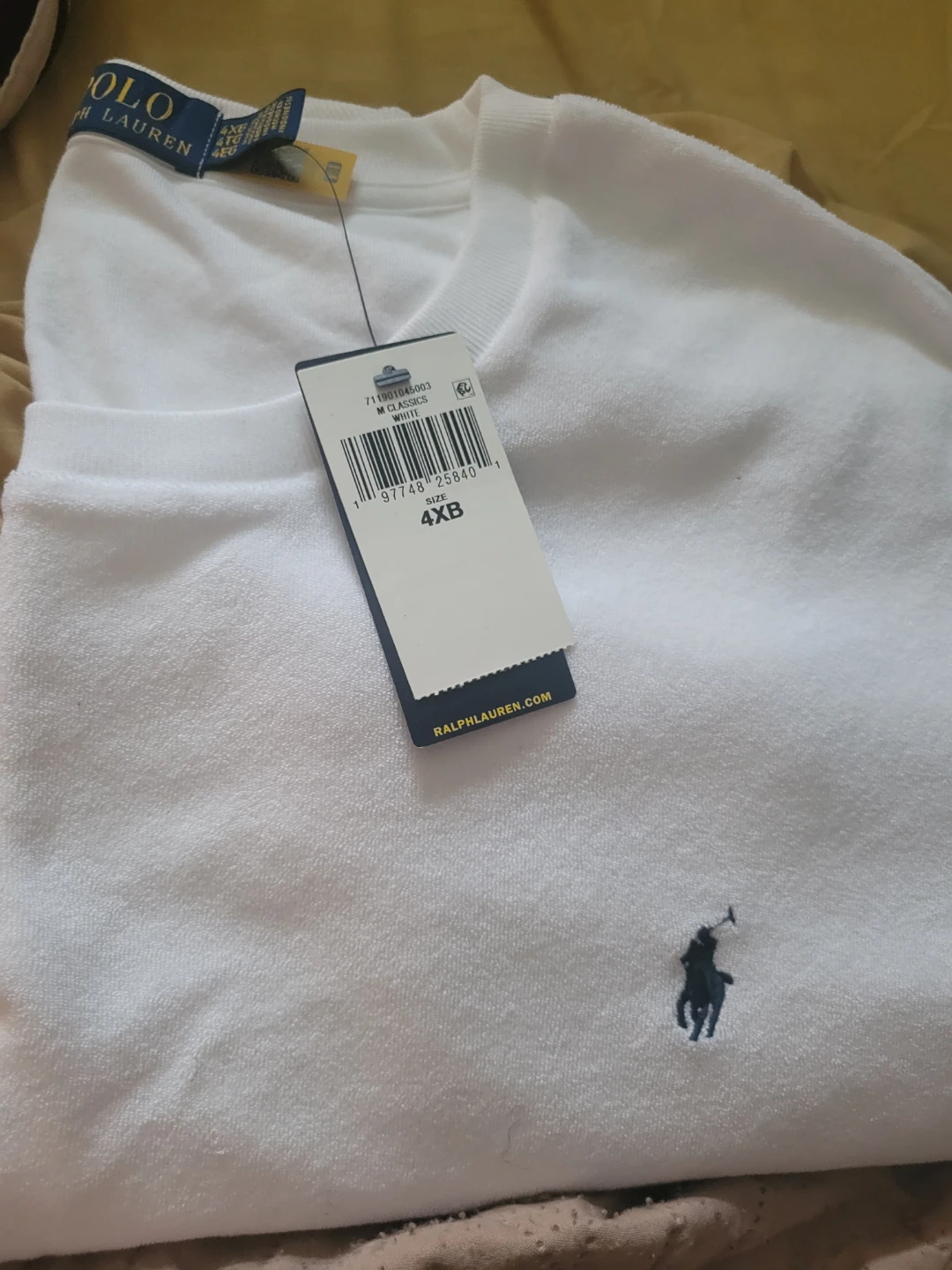 Polo Ralph Lauren White T-Shirt 4XB