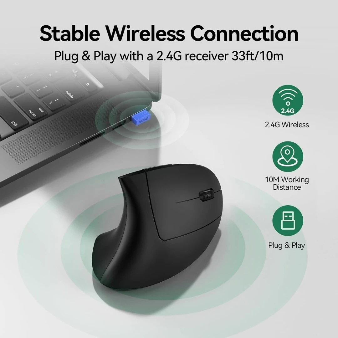 Wireless mouse Ergonomic Silent - photo 3