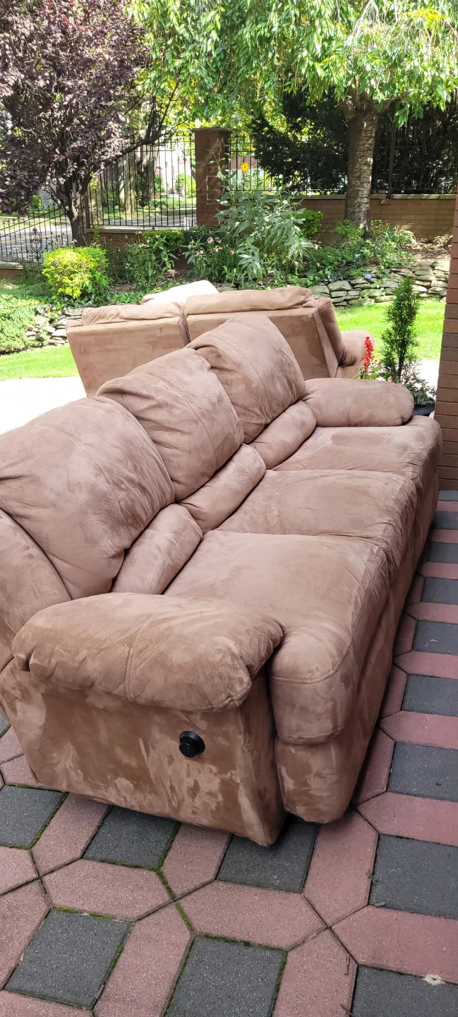 Brown Reclining Sofa