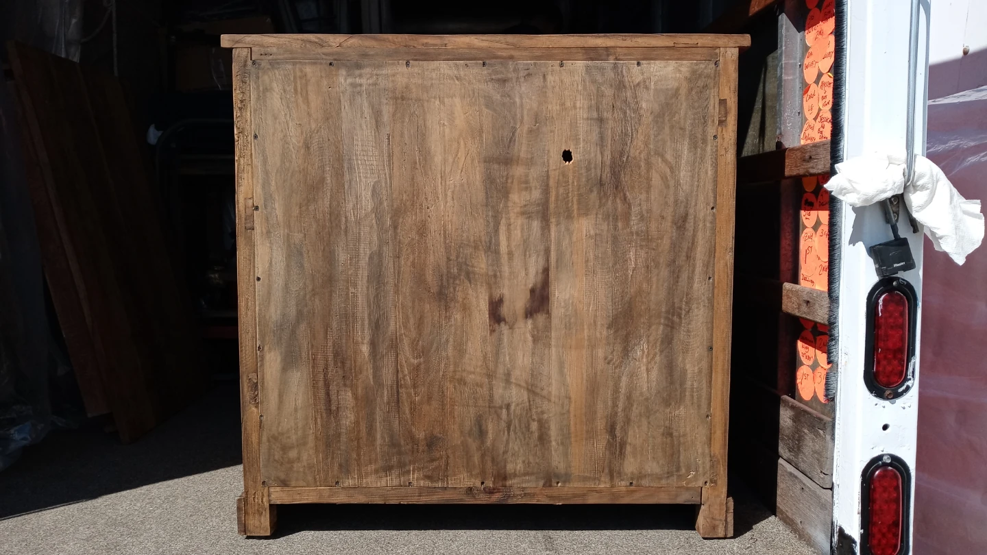 Rustic Wood Wine Bar Cabinet - photo 3