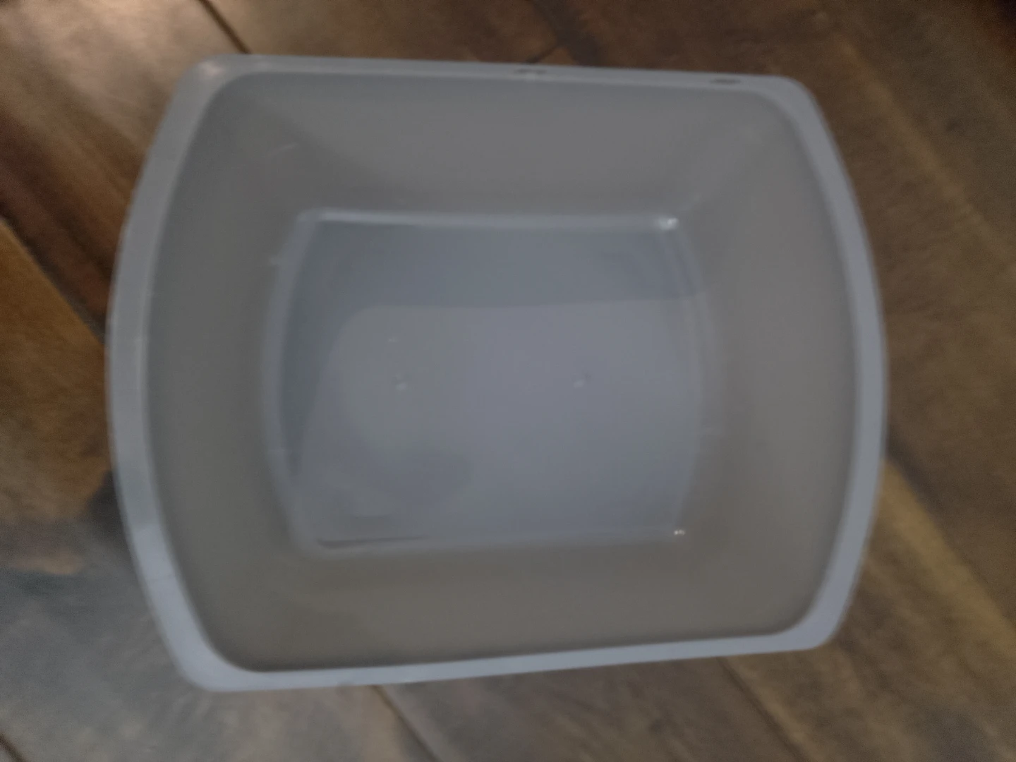 Grey Plastic Storage Bin 🏈