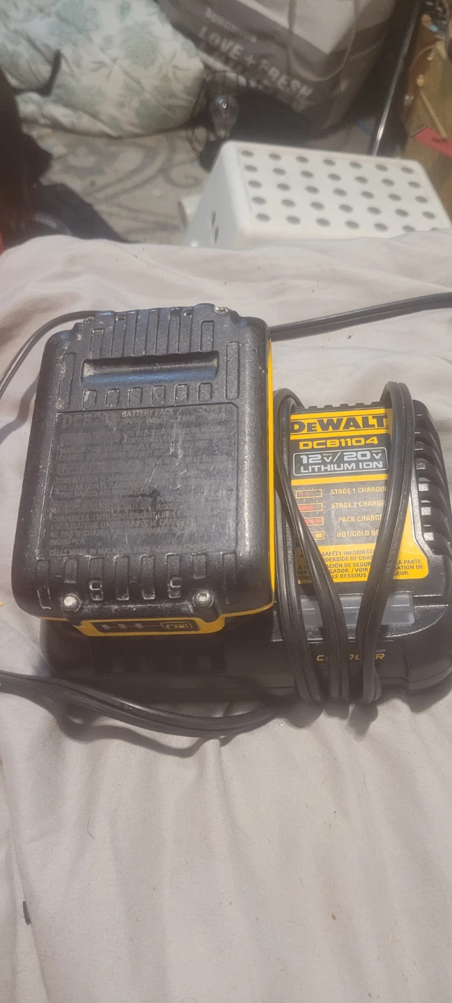 DeWalt DCB1104 Charger and Battery