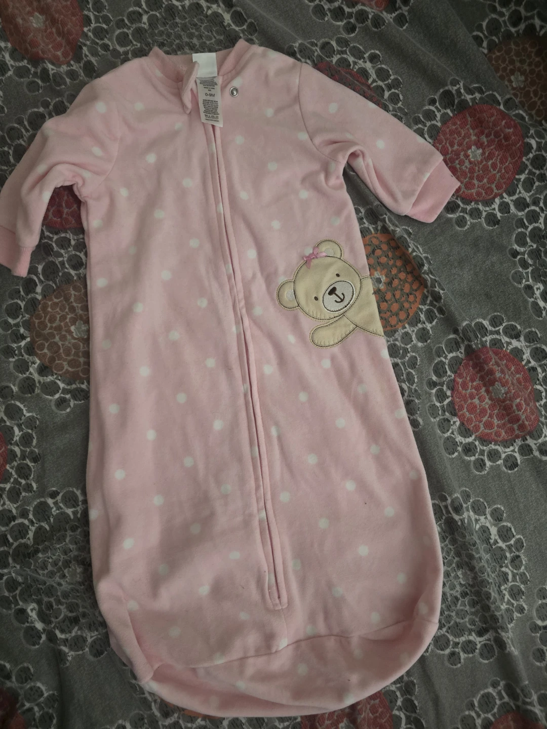 🏈 Pink Bear Baby Sleep Sack