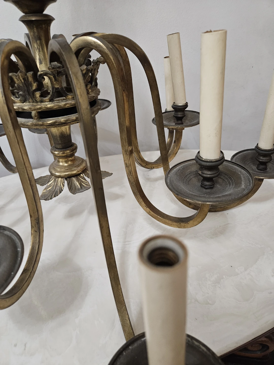 12 light solid brass chandelier - photo 5