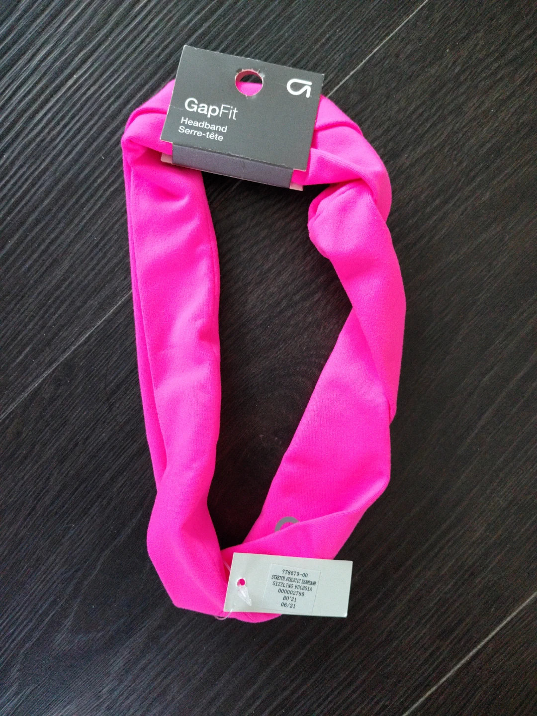 New! GapFit Athletic Headband - Sizzling Fuchsia