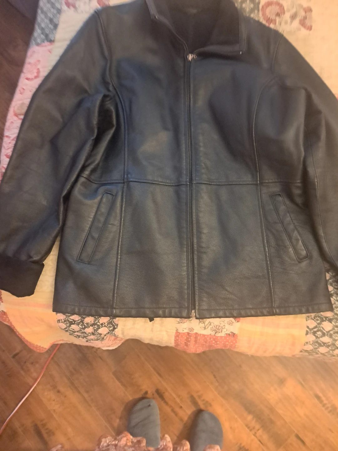 Black Faux Leather Jacket