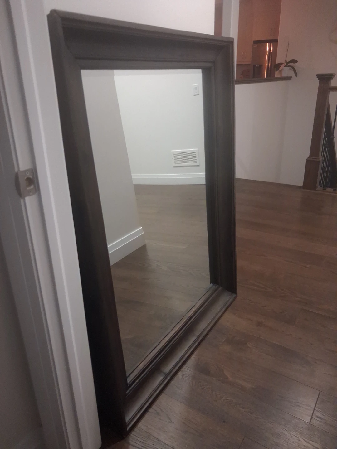 Large Wooden Frame Mirror - photo 2