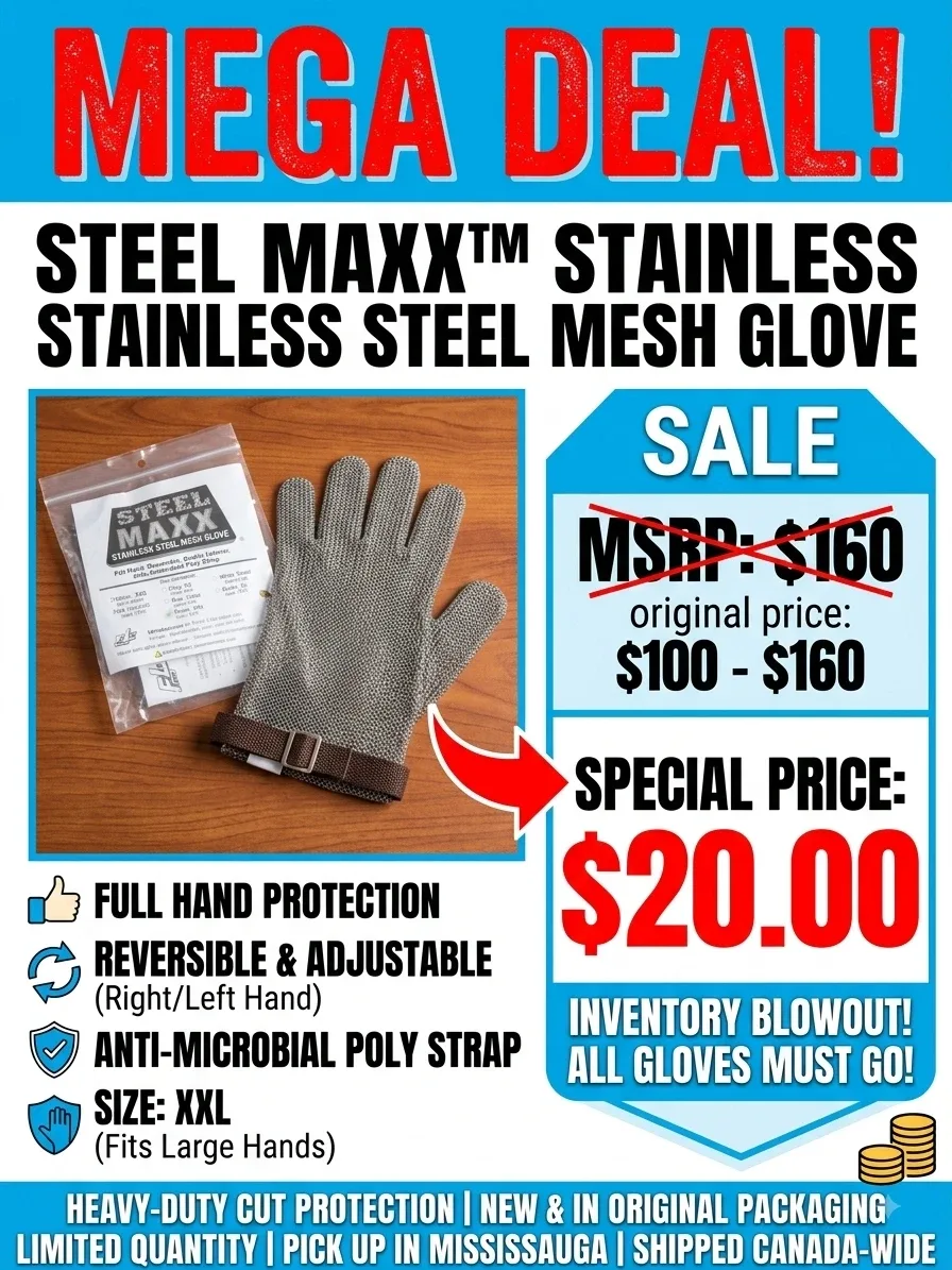 Steel Maxx Stainless Steel Mesh Glove - XXL