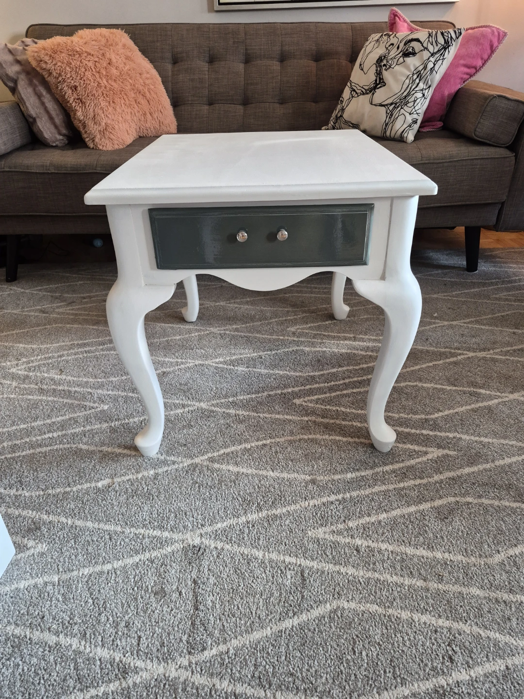Side or Accent Table with Drawer - photo 2