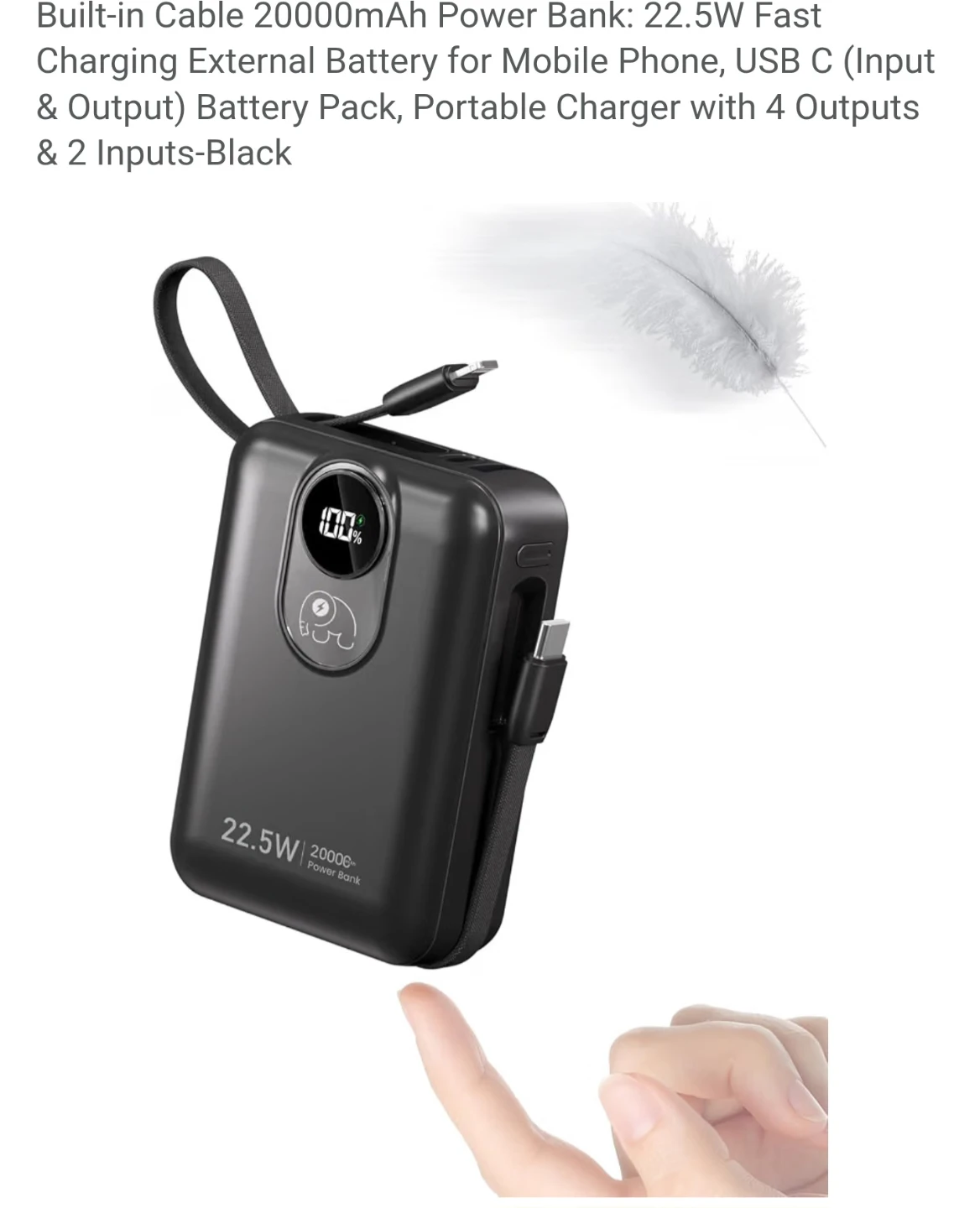 PowElephant 20000mAh 22.5W Power Bank