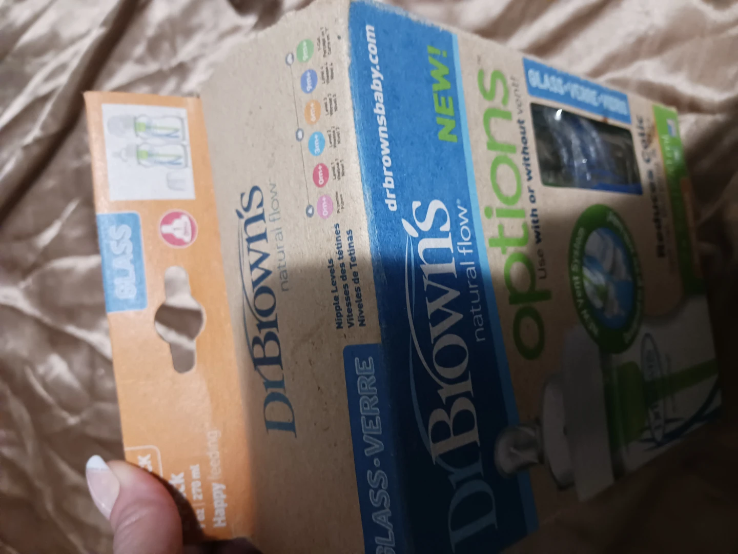 Dr. Brown's Natural Flow Options Glass Bottles - 2 Pack - photo 2