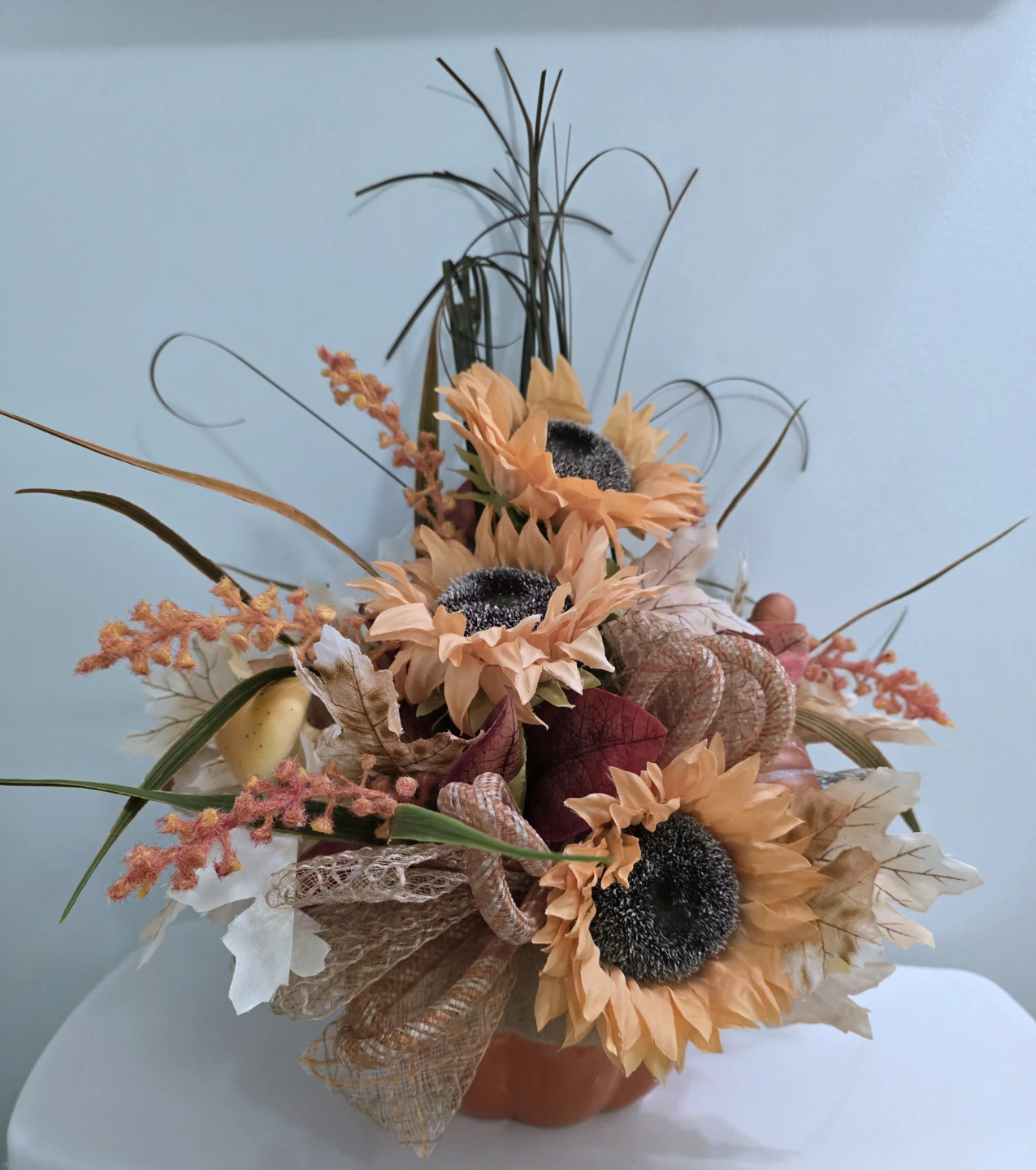 Artificial Autumn Sunflower Arrangement