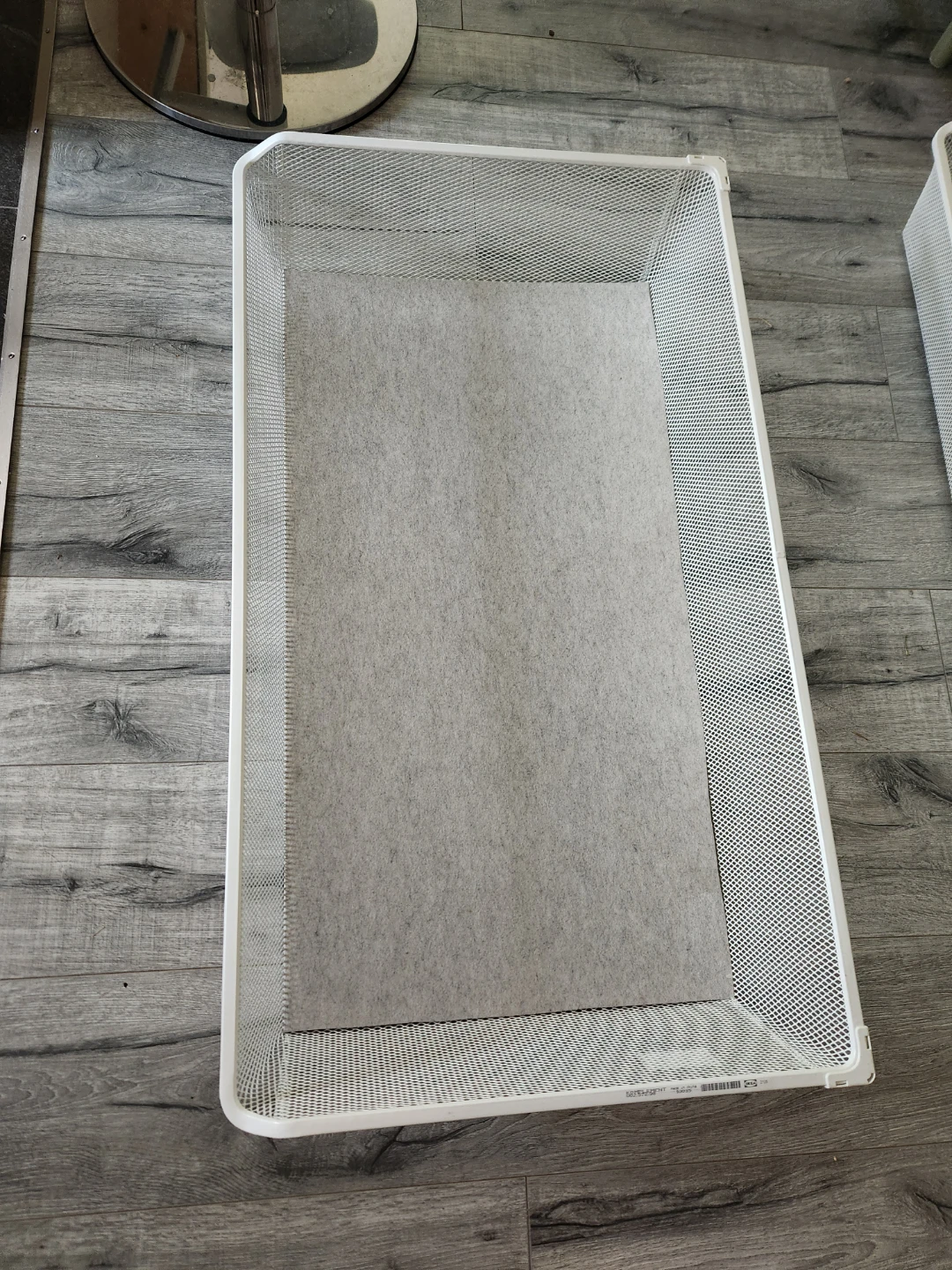 2 IKEA Komplement White Wire Baskets - photo 2