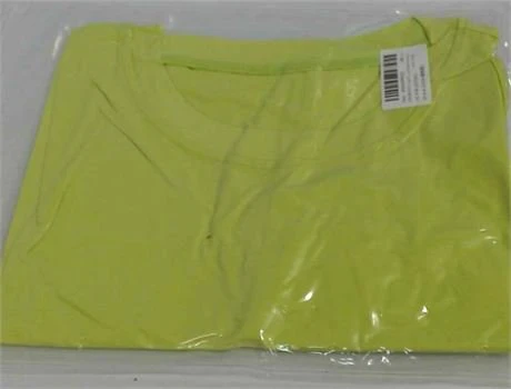 Neon Green Crop Top T-Shirt sz L - photo 3