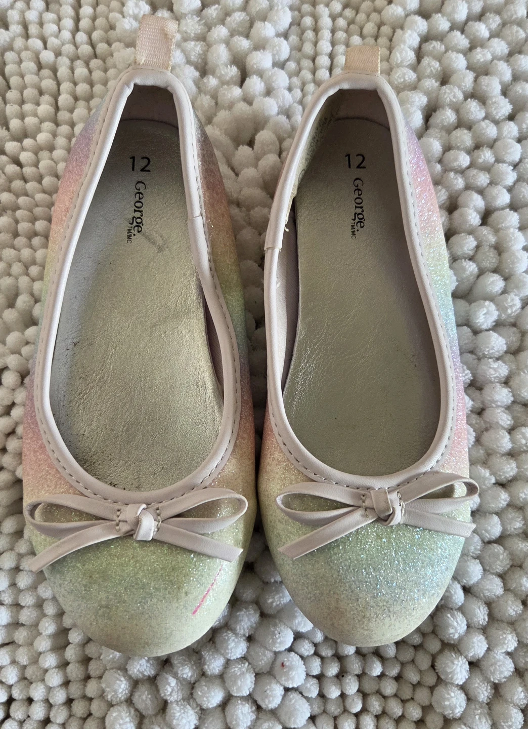 George Kids Rainbow Glitter Ballet Flats - photo 2