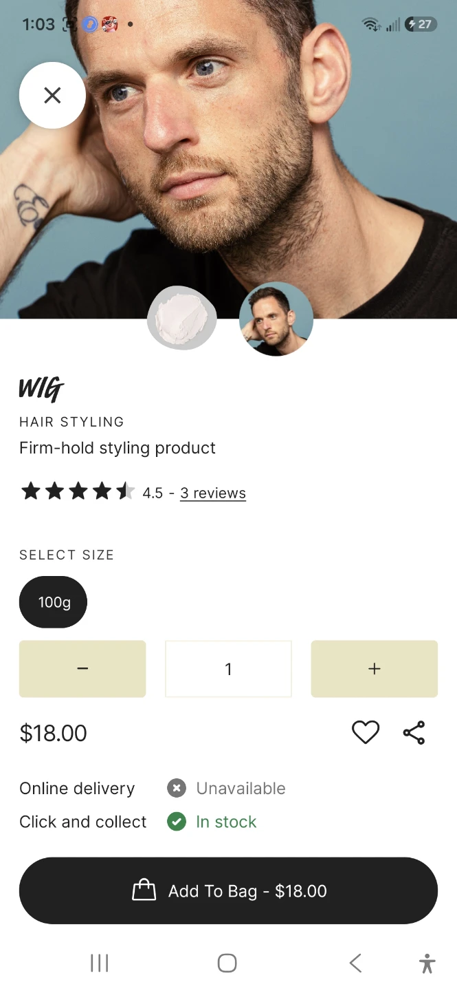 Lush Wig Hair Styling Product