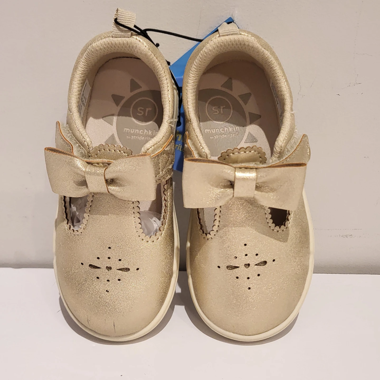 Munchkin by Stride Rite Gold Shoes