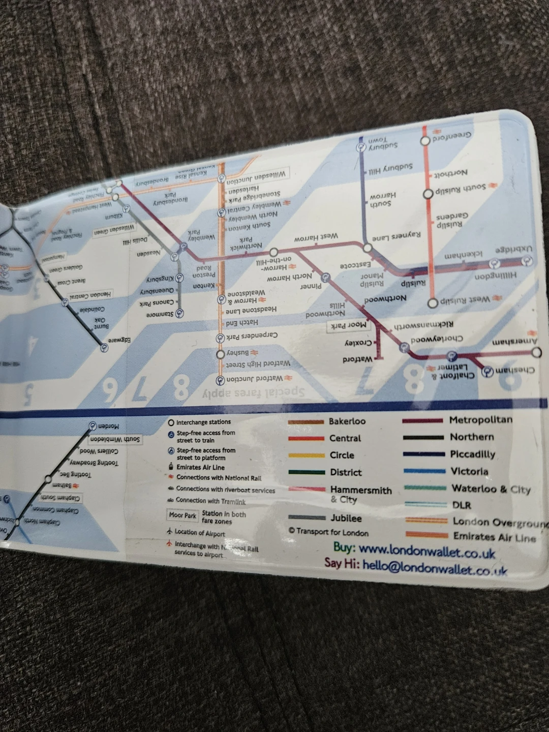 London Tube Map Card Wallet - photo 3