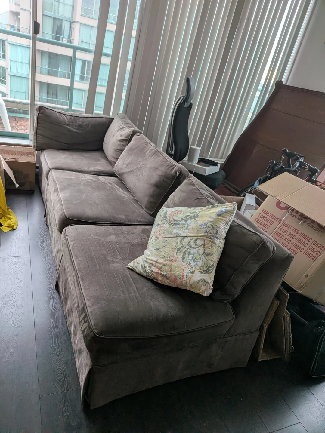 Grey Fabric Modular Sofa