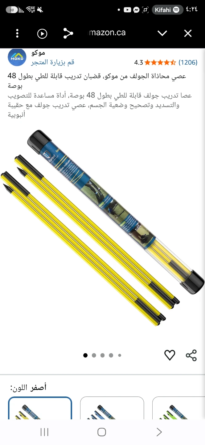 Collapsible Golf Alignment Sticks