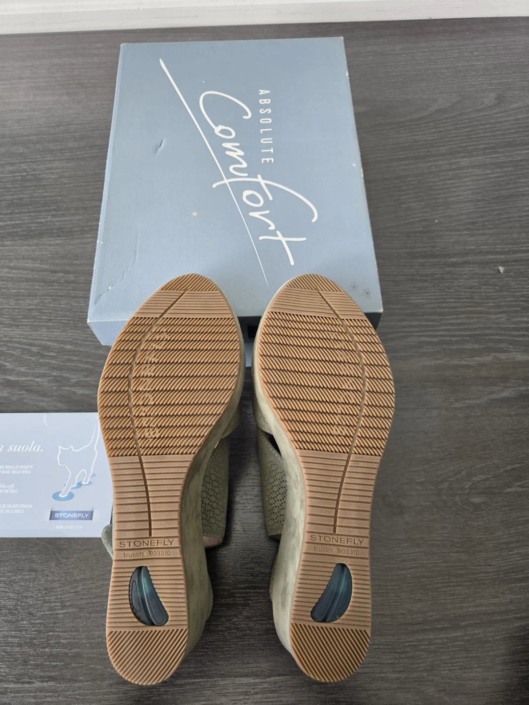 Stonefly Marlene II Vetiver Green Sandals, Size 41 - photo 5