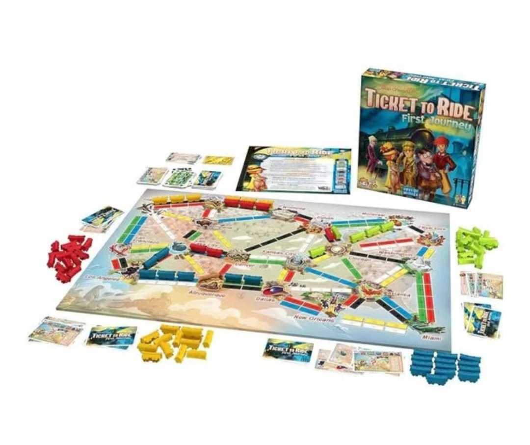 Ticket to Ride FIRST JOURNEY Board Game Complete