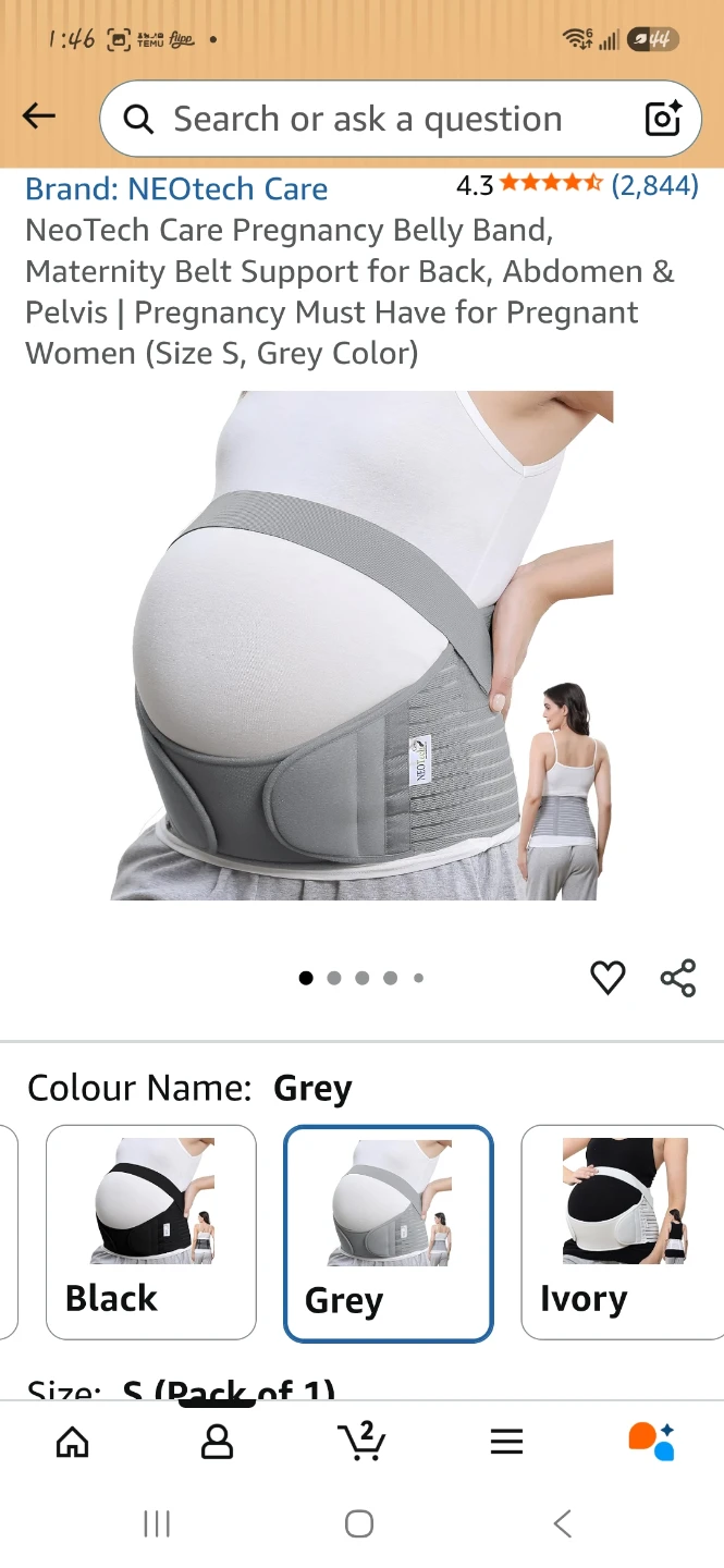 Pregnancy Belly Band - Size S