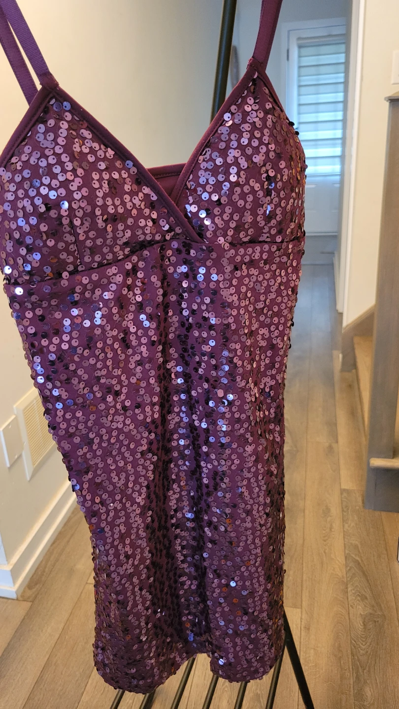 Gorgeous purple sequin dress 💜 - photo 2