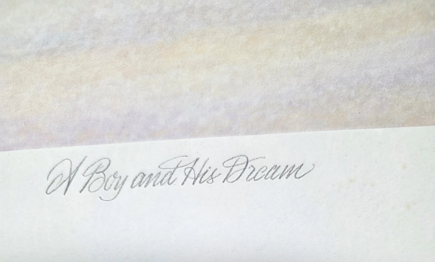 James Lumbers A Boy and His Dream Art Print - photo 4
