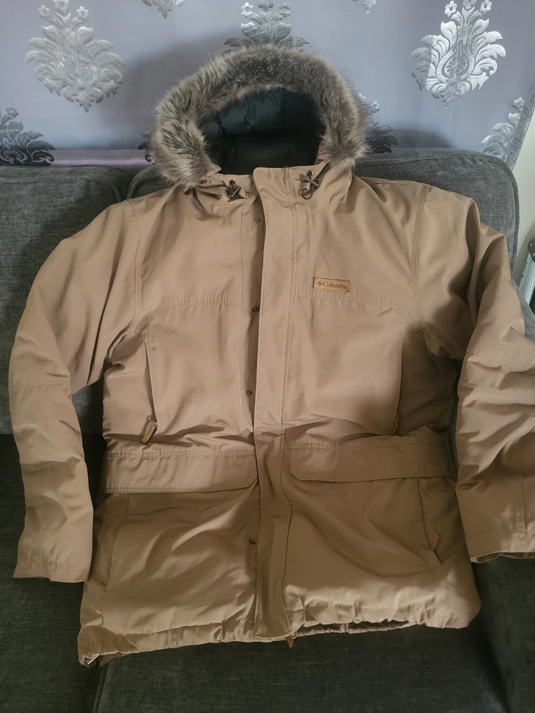 Columbia Winter Parka - Tan - Size XL