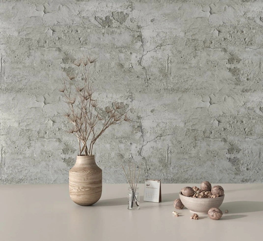 Light Grey Concrete Peel & Stick Wallpaper 12''x472'' - photo 2