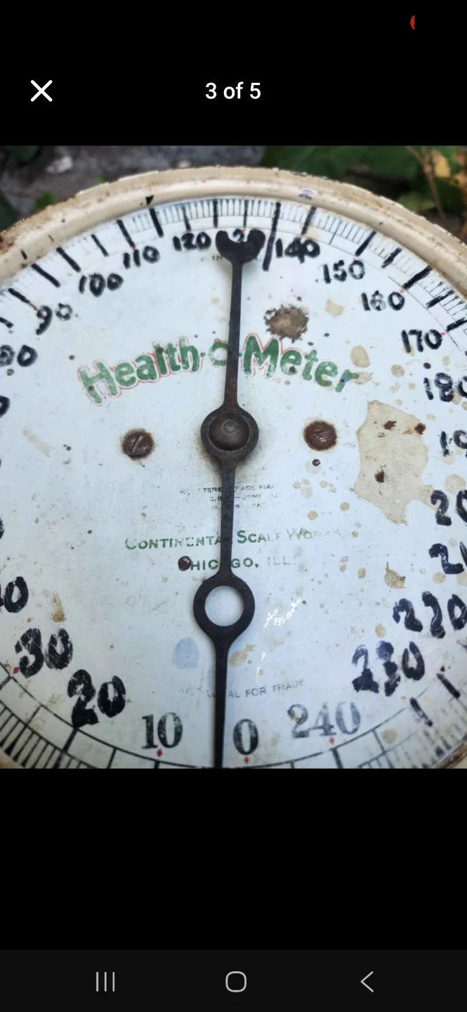 Vintage Health-o-Meter Scale Works Bathroom Scale 1928🏈 - photo 3