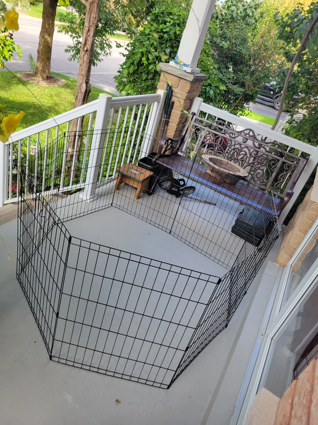 30" Collapsible Metal Pet Playpen new