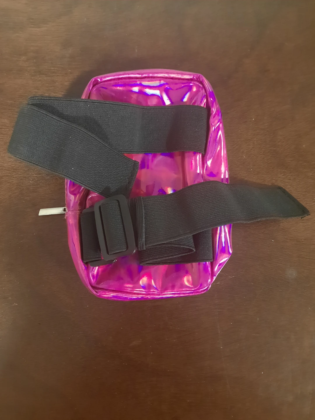 Holographic Pink leg bag for cell phone - photo 2