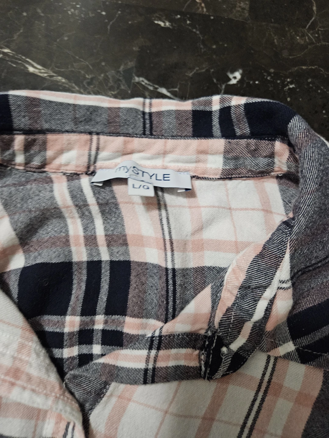 MySTYLE Plaid Flannel Shirt Size L/G - photo 2