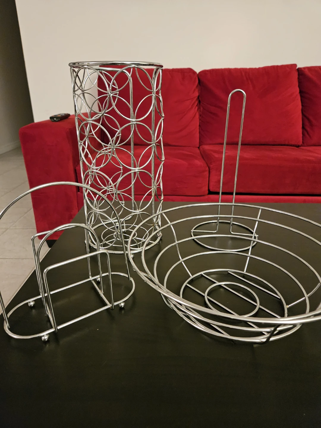 Chrome Kitchen Storage Set