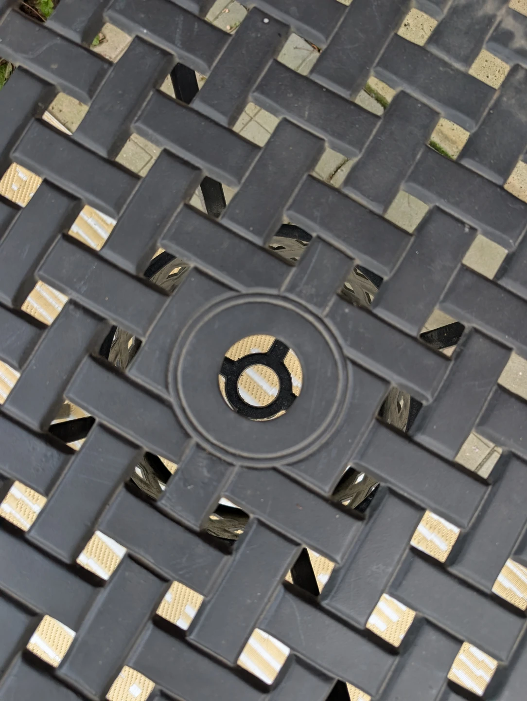 Black Metal Patio Dining Table - photo 2