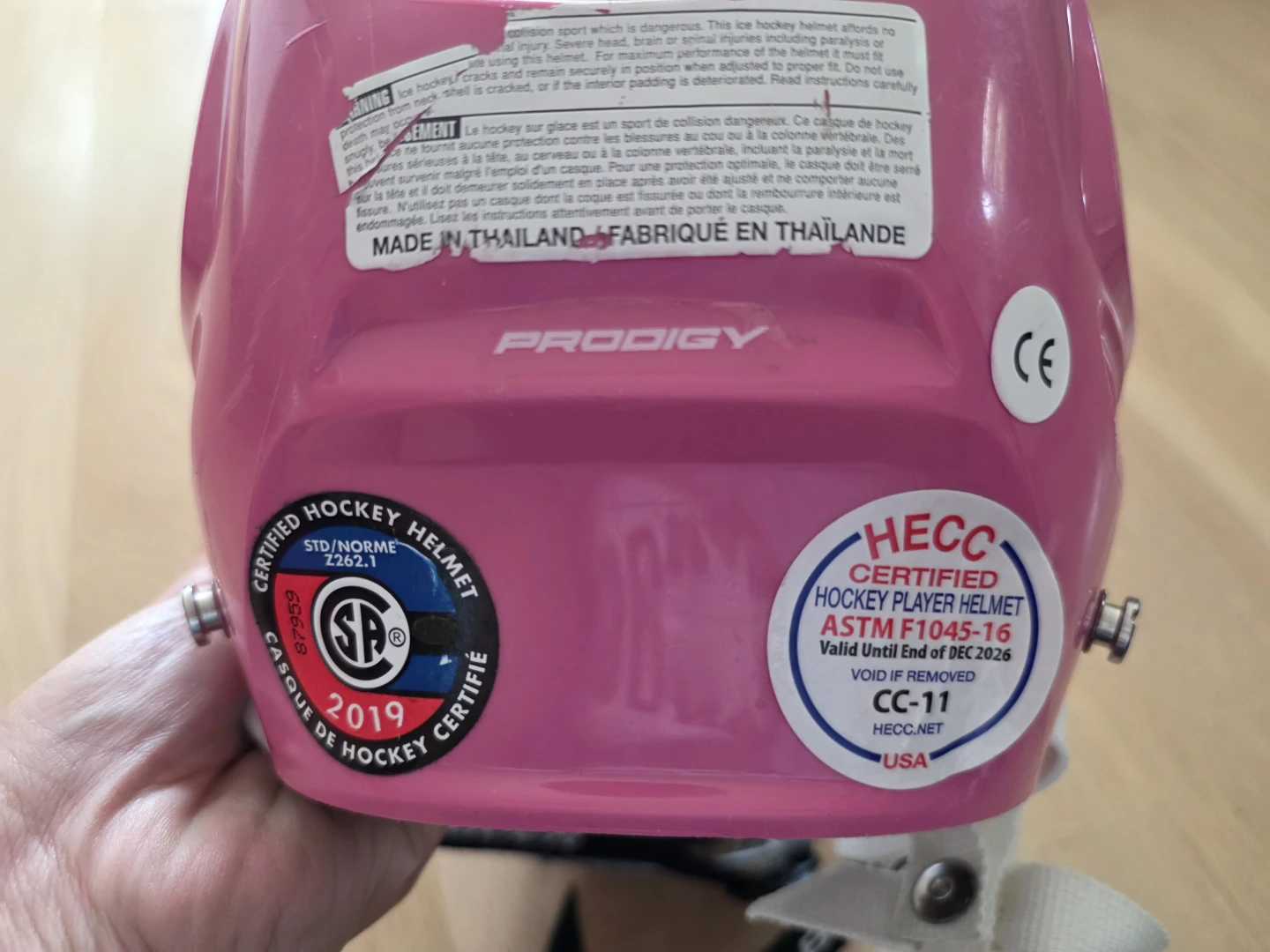 Bauer Prodigy Youth Hockey Helmet - Pink - photo 3