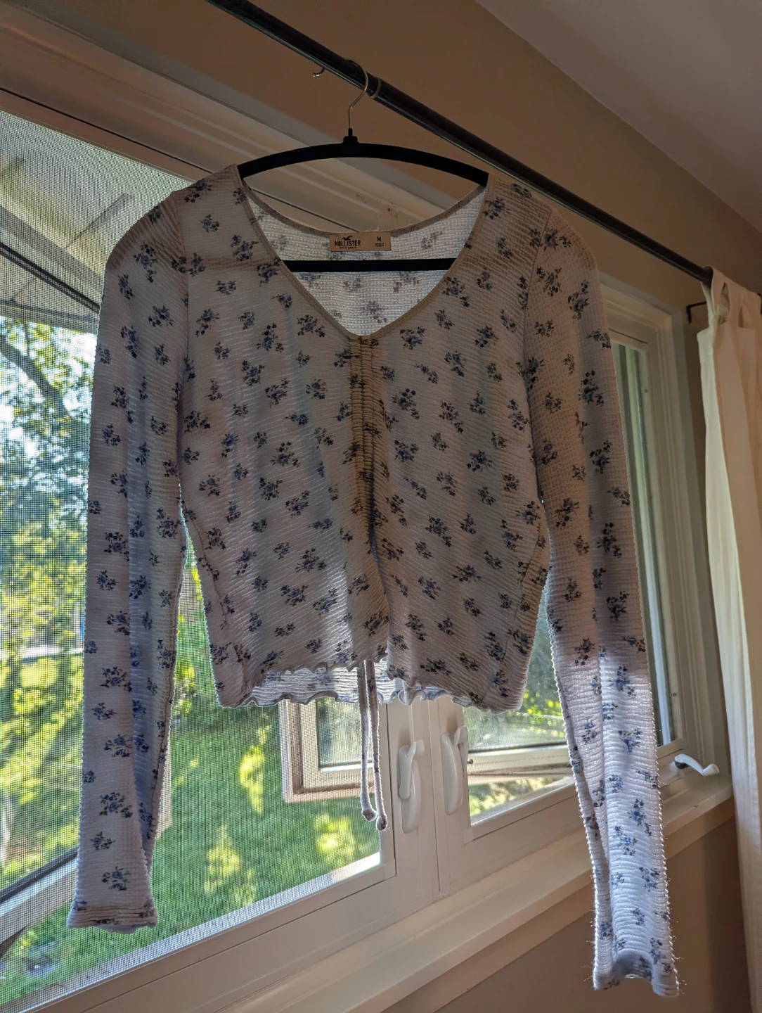 Hollister floral long sleeve top