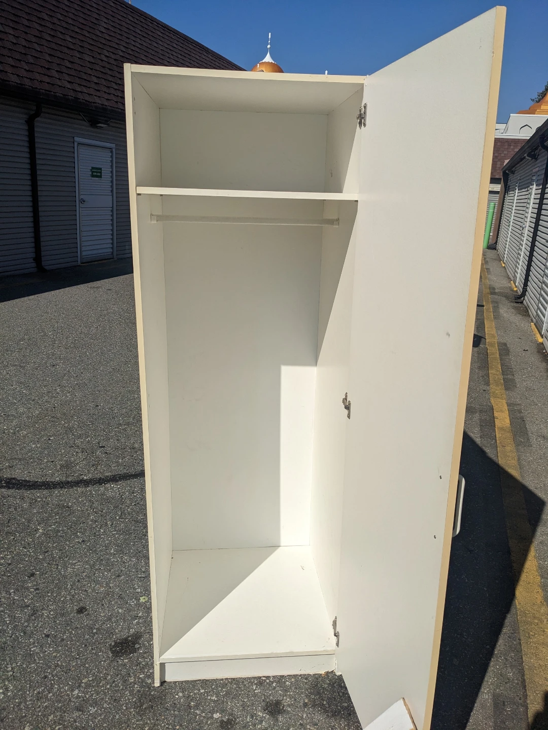 White single door wardrobe Ikea - photo 3