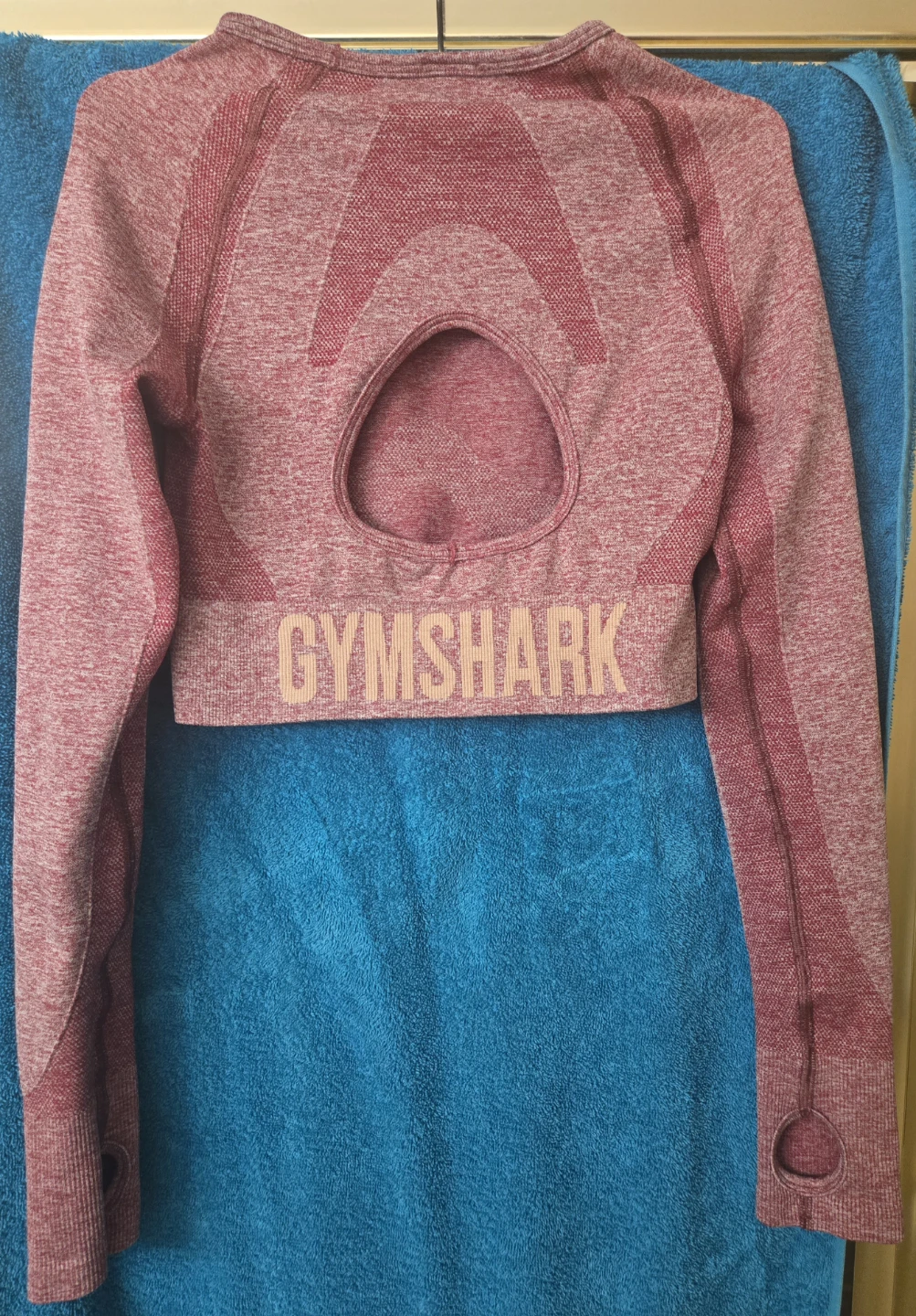 Women's Small Gymshark Flex Sports Long Sleeve Crop Top.  EUC. - photo 2