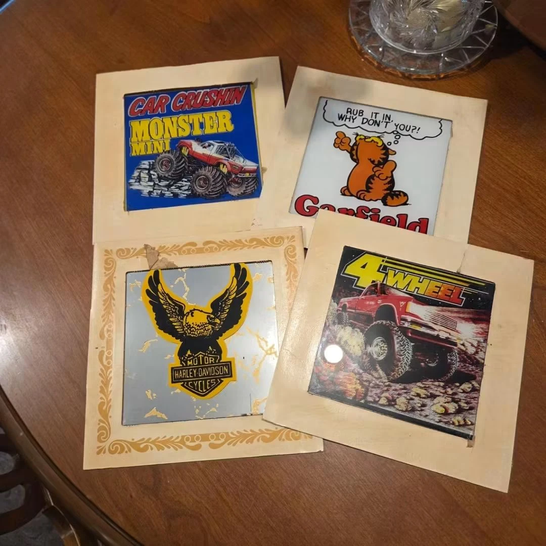 1980's carnival mirror tiles