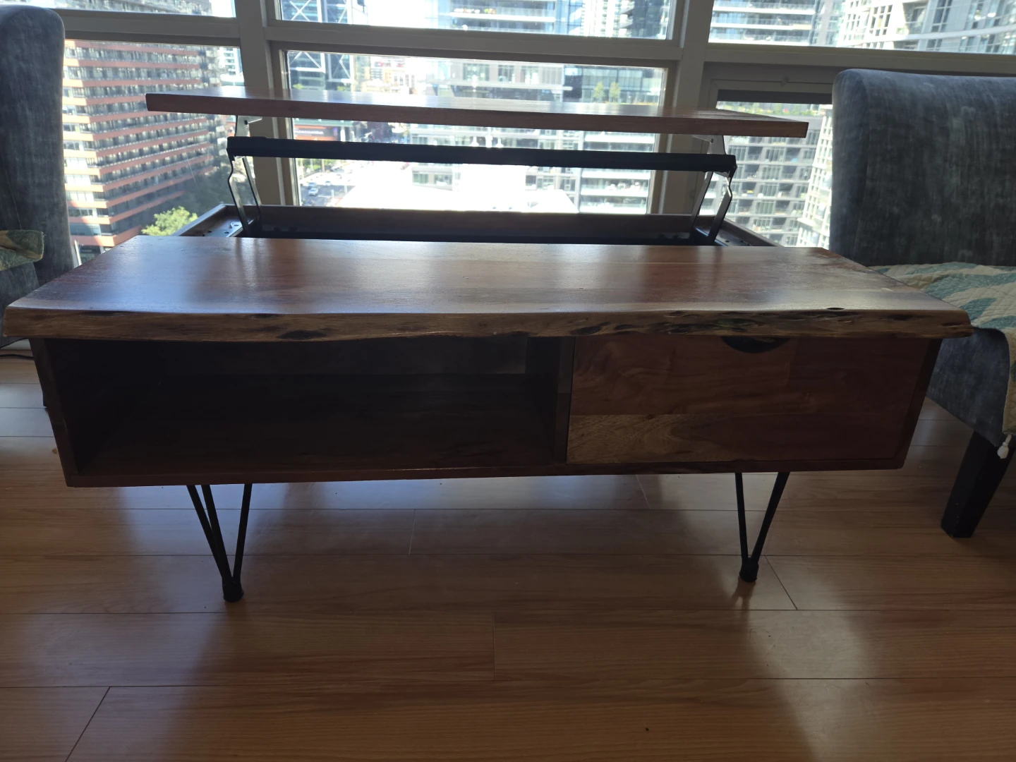 Milo 40" Lift Top Coffee Table - Natural - photo 5