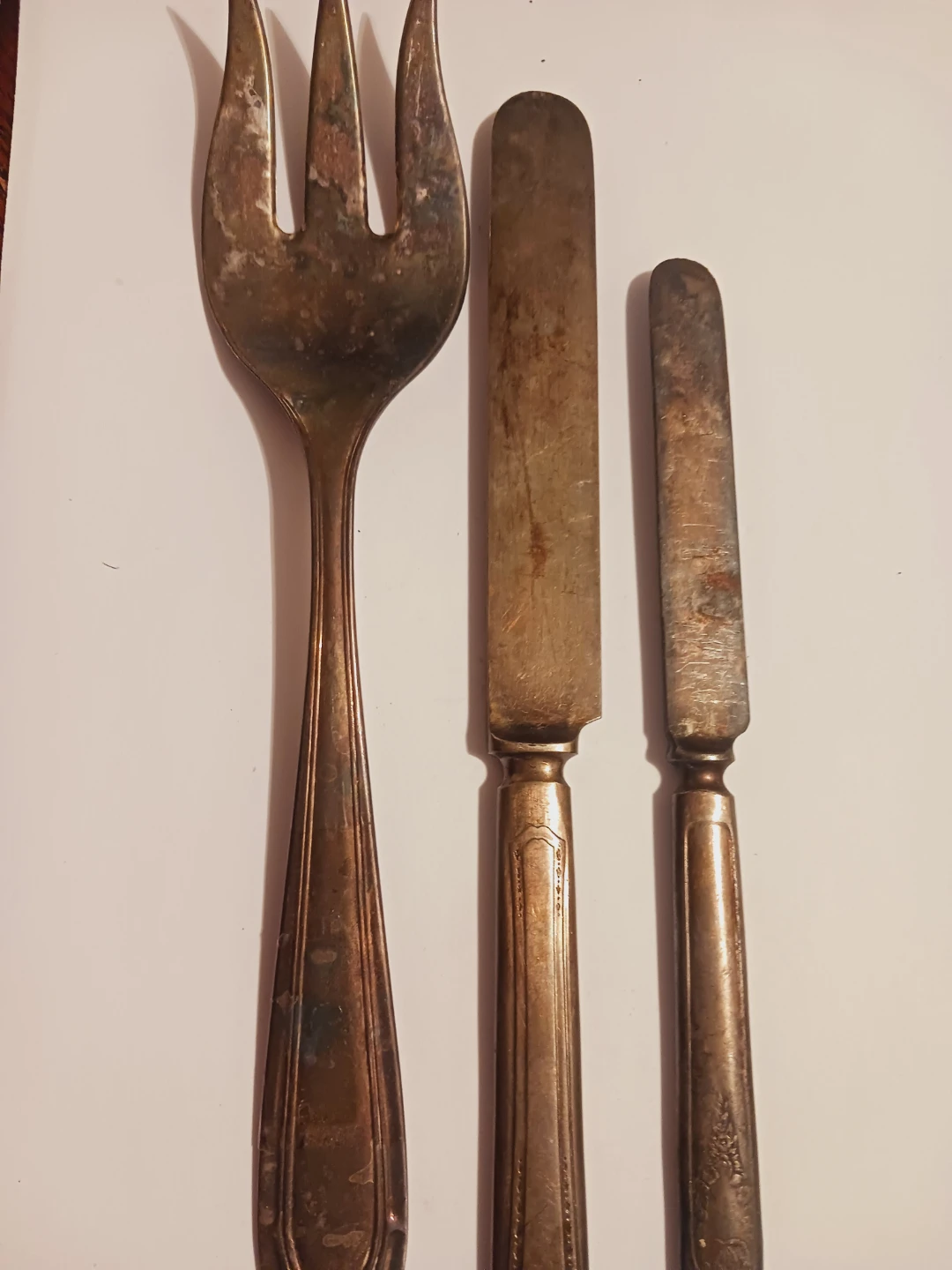 Antique Silverware Cutlery lot