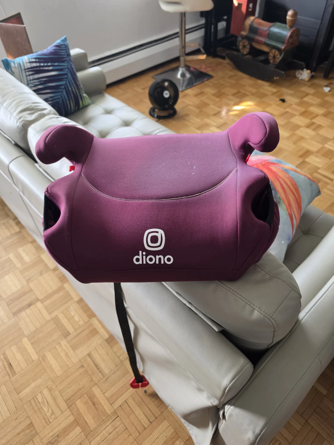 Diono Solana, No Latch, Single Backless Booster Car