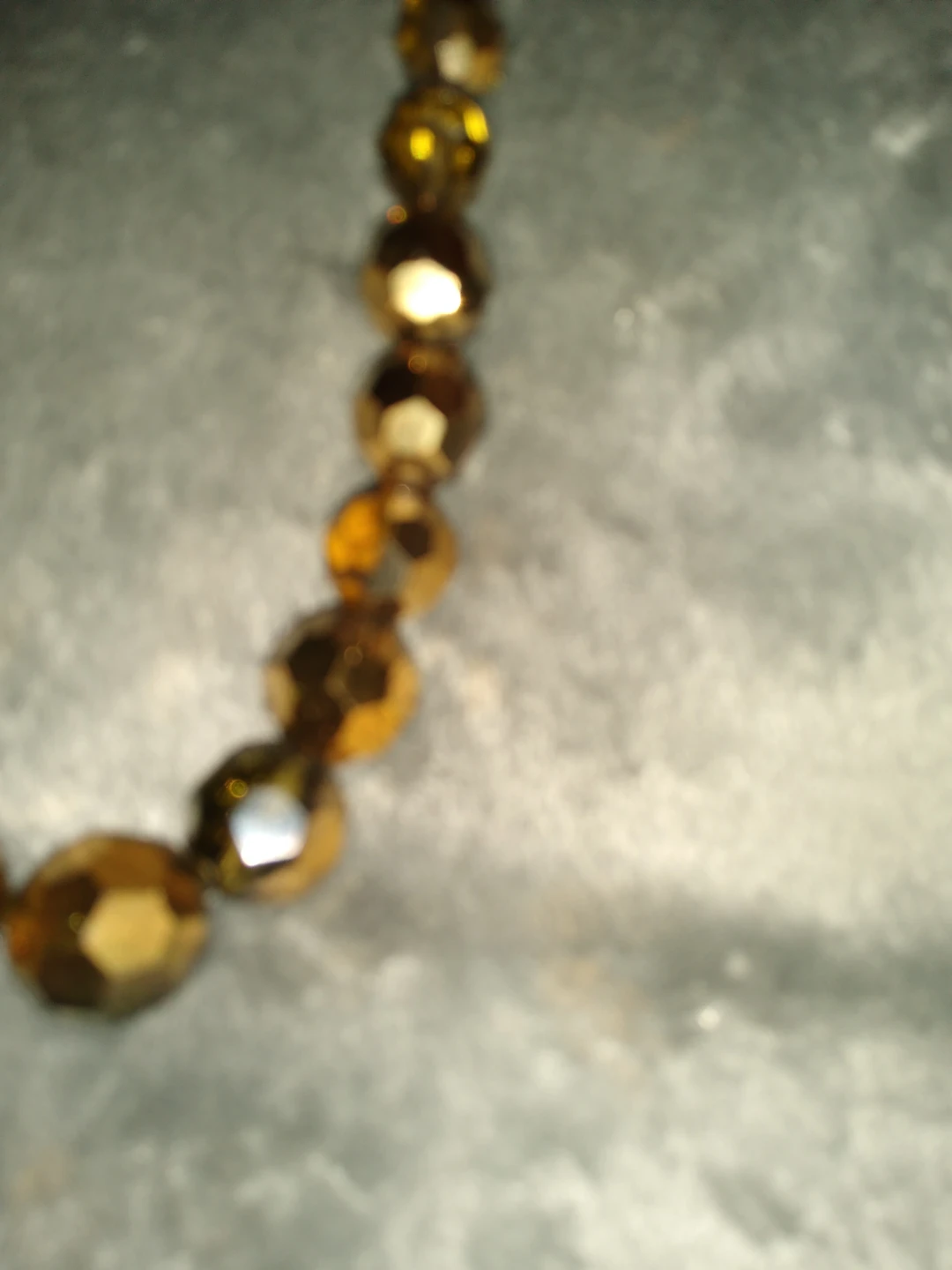 Vintage amber crystal necklace - photo 4