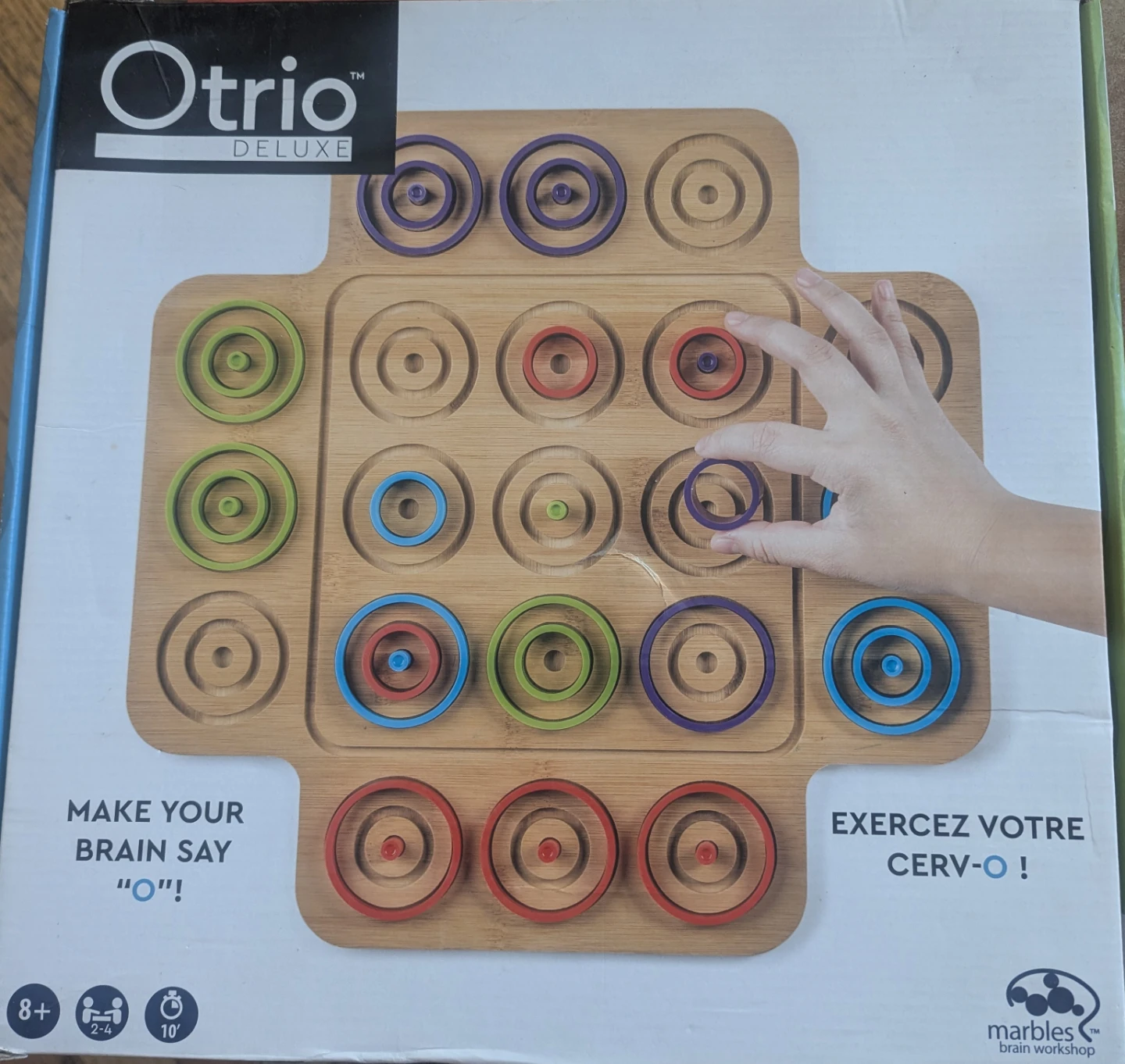 🧠 Otrio Deluxe Wooden Strategy Board Game (Ages 8+) - photo 2