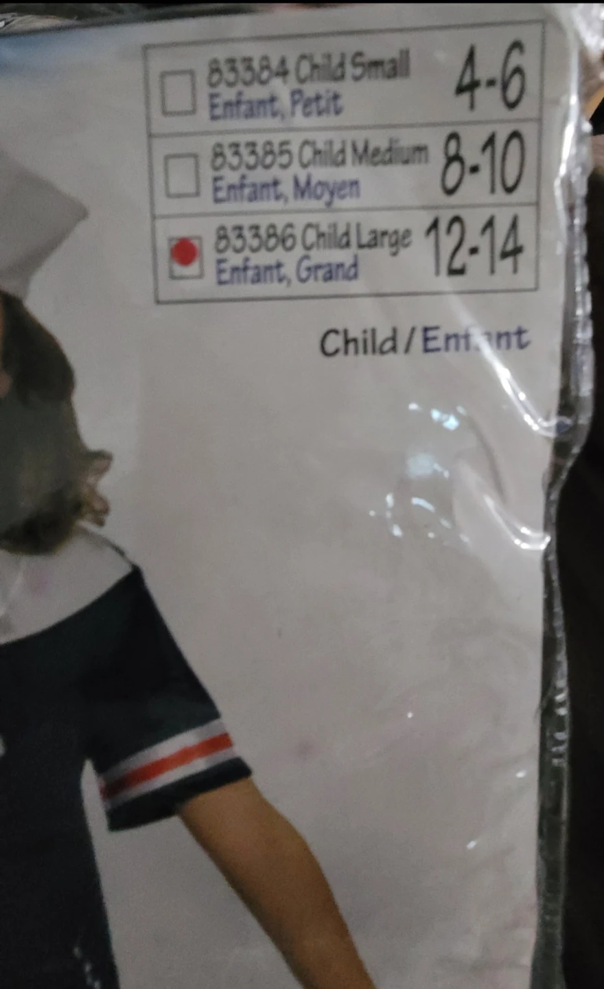 Sailor Girl Costume Child Large - photo 3